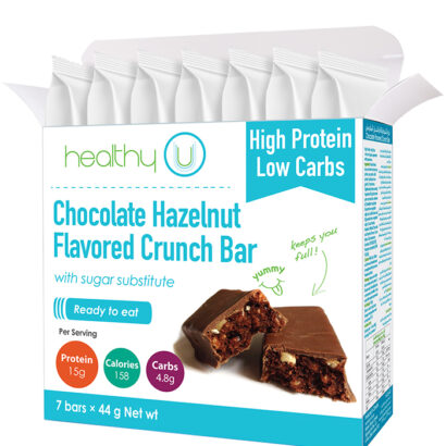healthyU Chocolate Hazelnut Flavored Protein Bar