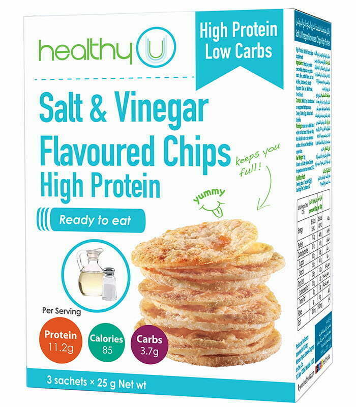 healthyU High Protein Salt and Vinegar Chips