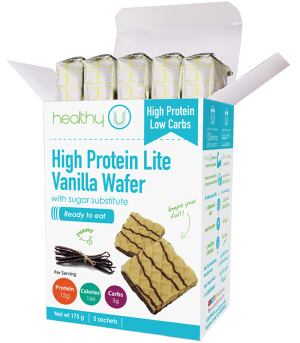 healthyU High Protein Light Vanilla Wafer